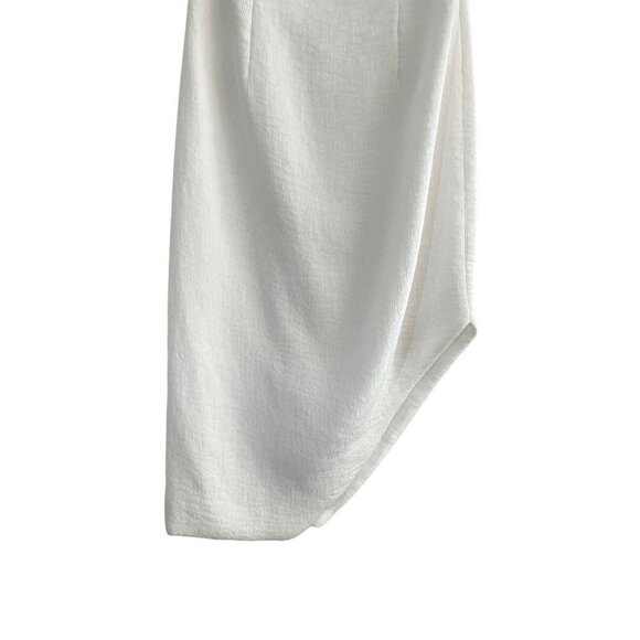 C/MEO Collective Ivory White Dress Size Small EUC Strap Halter Top Asymmetrical - Picture 7 of 11